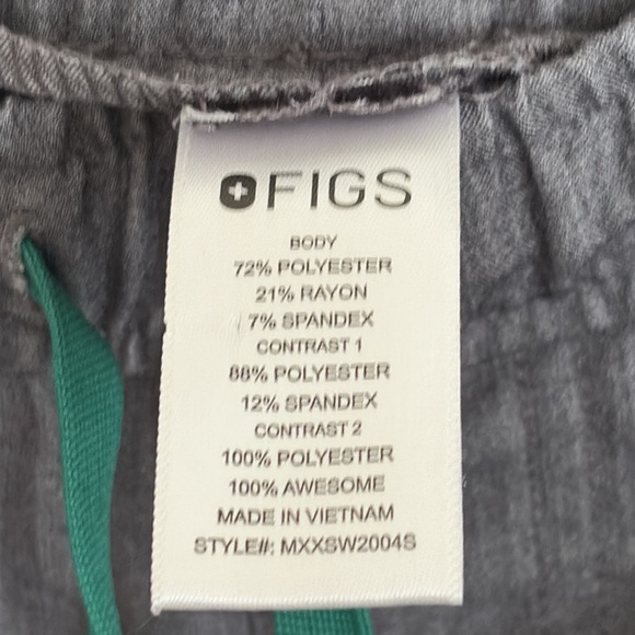 Figs Men’s Tansen Jogger Scrub Pants Grey Size M/S Medium Short - Picture 8 of 15